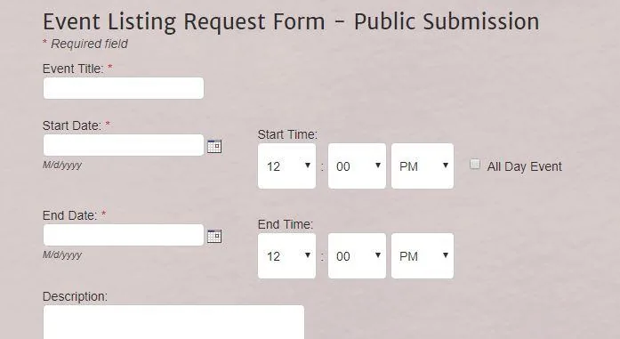 Step 3 | Enter event details