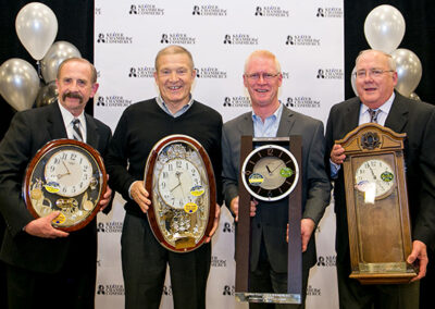 2016 Keizer Chamber Award Winners with clocks