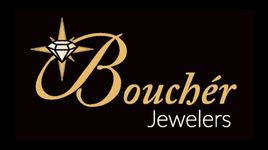 Boucher Jewelry Logo - Gold, Black and White