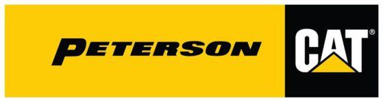 peterson cat logo - yellow black and white