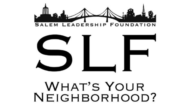 salem leadership foundation logo - black and white with picture of the riverfront suspension bridge<br />
