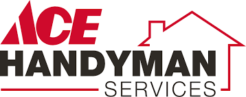 ace handyman services logo red black